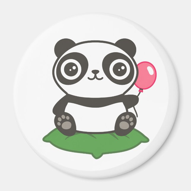 Imán Ilustracion Cute Panda (Frente)