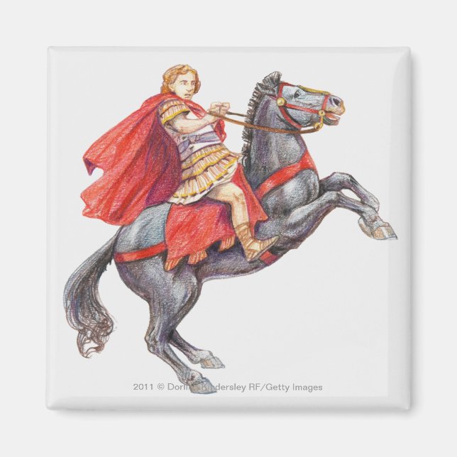 Imán Ilustracion de Alejandro Magno (Frente)