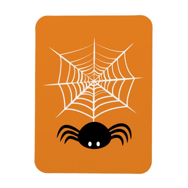 Imán Ilustración de araña espeluznante de Halloween (Vertical)