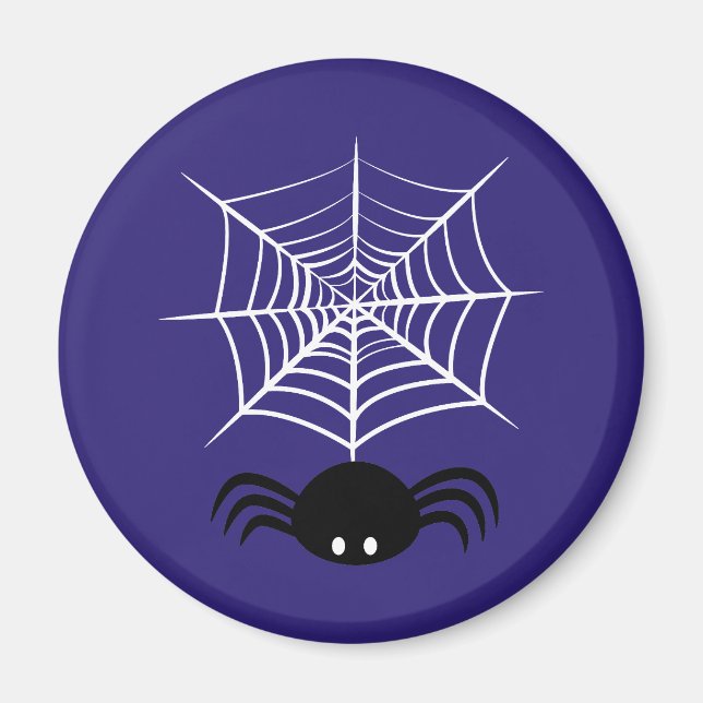 Imán Ilustración de araña espeluznante de Halloween (Frente)