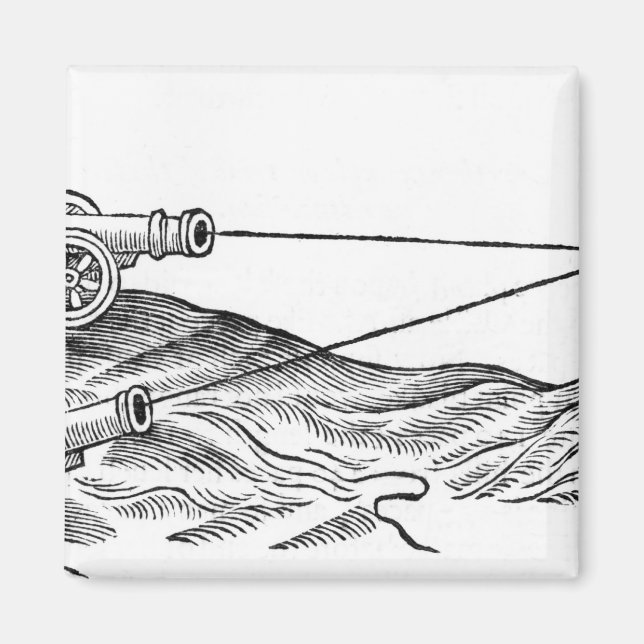 Imán Ilustracion de Cañón (Frente)