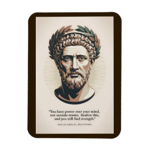 Imán Ilustración de citas de Marco Aurelio Meditaciones