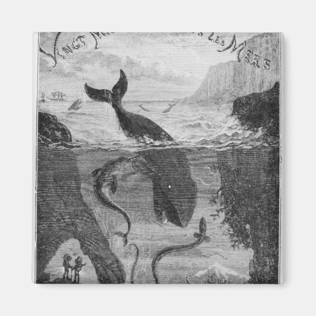 Imán Ilustracion de cubierta "20.000 leguas bajo el mar (Frente)