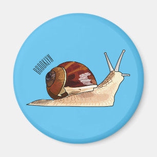 Imán Ilustración de dibujos animados de caracol