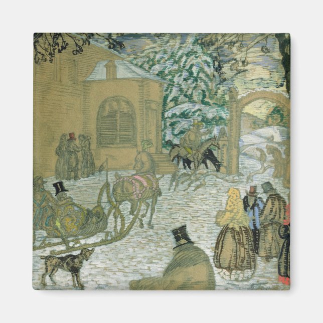 Imán Ilustración de 'Dubrovsky', por Alexander Pushkin (Frente)