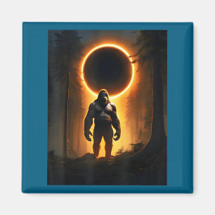 Imán Ilustración de eclipse solar total América Usa