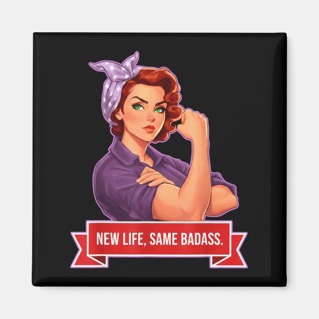 Imán Ilustración de empoderamiento femenino Life Same B (Frente)