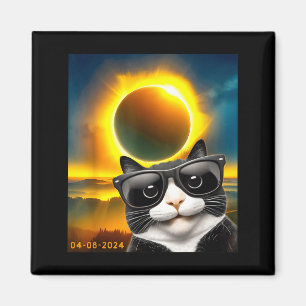 Imán Ilustración de gato esmoquin en la totalidad del e