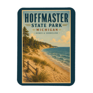 Imán Ilustración de Hoffmaster State Park Michigan Viaj