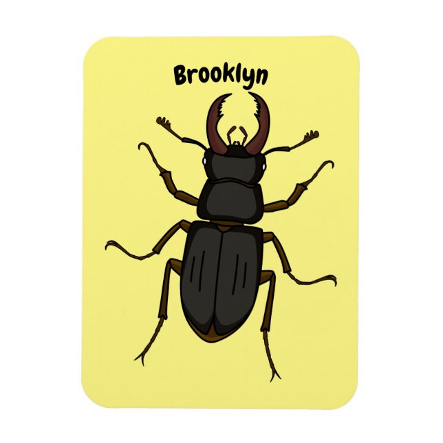 Imán Ilustracion de insectos Stag (Vertical)