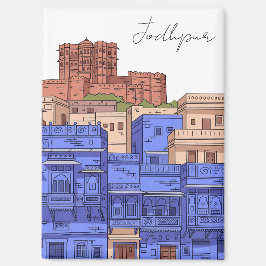 Imán Ilustración de Jodhpur India