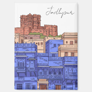 Imán Ilustración de Jodhpur India