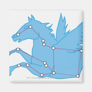 Imán Ilustracion de la constelación de Pegaso