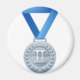 Imán Ilustracion de la medalla de plata