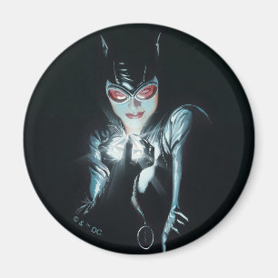 Imán Ilustración de la portada de Batman Catwoman Caras