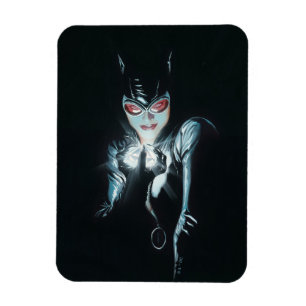 Imán Ilustración de la portada de Batman Catwoman Caras