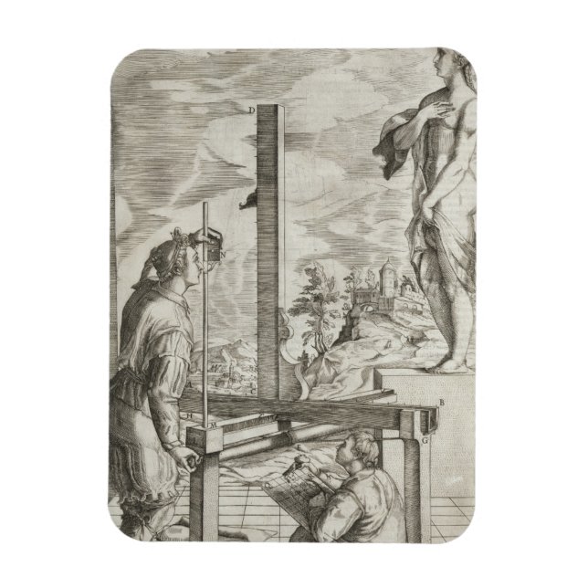 Imán Ilustracion de "Las dos reglas del prac" de Vignol (Vertical)