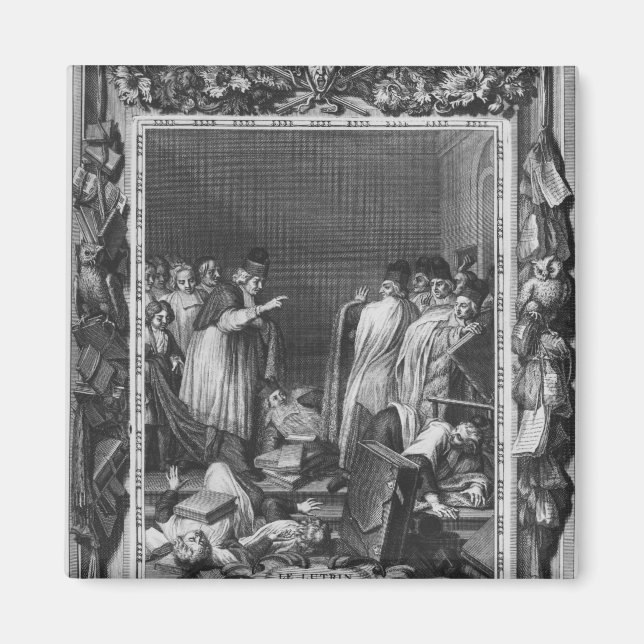 Imán Ilustracion de 'Le Lutrin' por Nicolas (Frente)