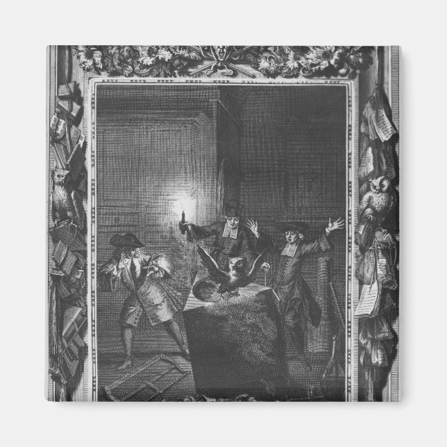 Imán Ilustracion de 'Le Lutrin' por Nicolas (Frente)