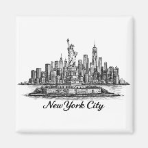 Ilustración de línea del horizonte de la ciudad de