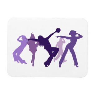 Imán Ilustracion de los bailarines del jazz