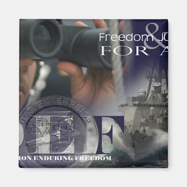 Imán Ilustracion de los miembros de la tripulación (Frente)