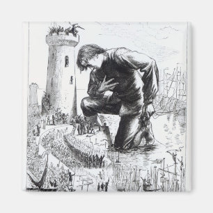 Imán Ilustracion de los viajes de Gulliver