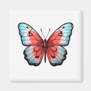 Imán ilustracion de mariposa personalizado