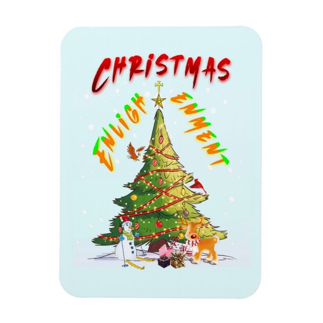 Imán Ilustración de navidades (Vertical)