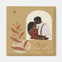 Ilustración de pareja negra que merece ser amada