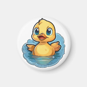 Imán ilustracion de pato personalizado