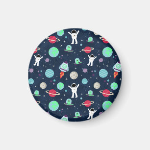 Imán Ilustracion de patrón de espacio