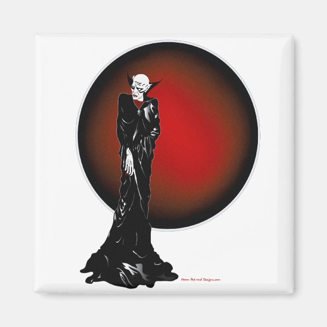 Imán Ilustracion de Pensamientos Oscuros (Frente)