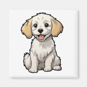 Imán Ilustracion de perro de dibujos animados