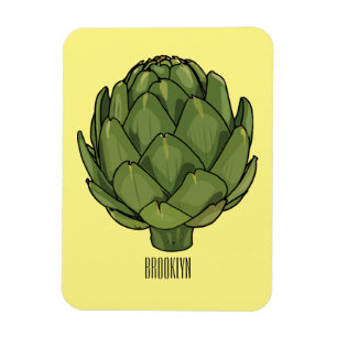 Imán Ilustracion de personalizado Artichoke