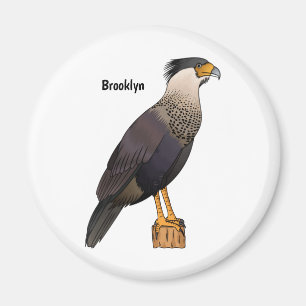 Imán Ilustracion de personalizado de aves de Crested Ca