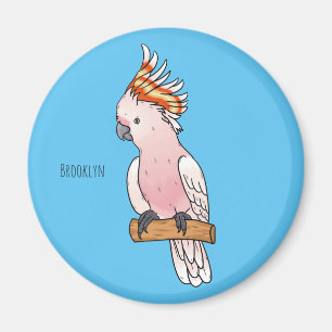 Imán Ilustracion de personalizado de aves de la cacatúa