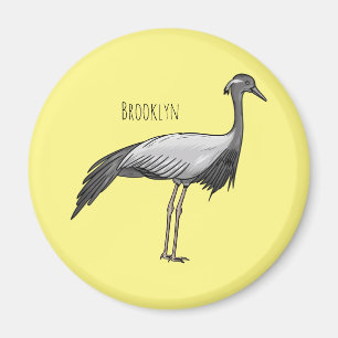 Imán Ilustracion de personalizado de aves de la grúa De