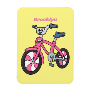 Imán Ilustracion de personalizado de bicicleta de niños