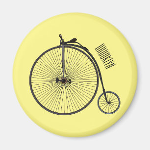 Imán Ilustracion de personalizado de bicicletas de alta
