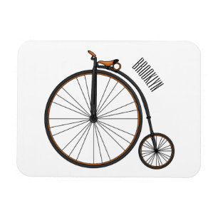 Imán Ilustracion de personalizado de bicicletas de alta