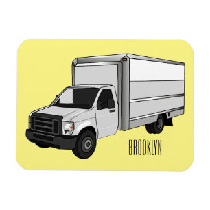 Imán Ilustracion de personalizado de camiones de cajas