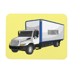 Imán Ilustracion de personalizado de camiones de cajas
