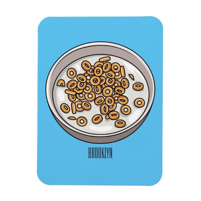 Imán Ilustracion de personalizado de cereales (Vertical)