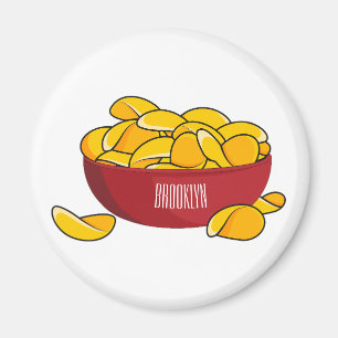 Imán Ilustracion de personalizado de chips de papa