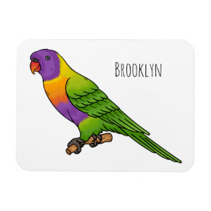 Imán Ilustracion de personalizado de cocodrilo arcoiris