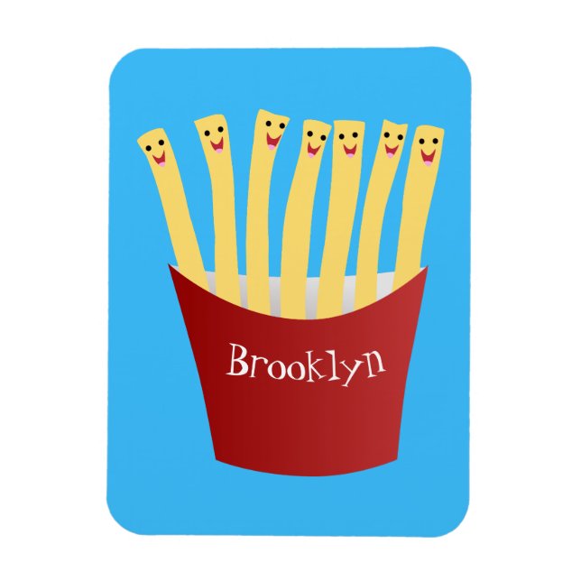 Imán Ilustracion de personalizado de comida rápida de p (Vertical)