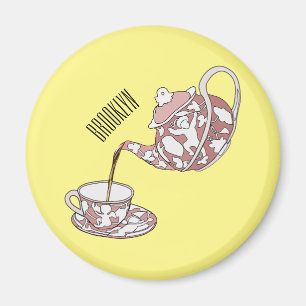 Imán Ilustracion de personalizado de conjunto de equipo