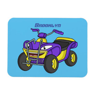 Imán Ilustracion de personalizado de cuatro ruedas mora