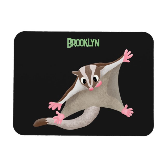 Imán Ilustracion de personalizado de deslizador de azúc (Horizontal)